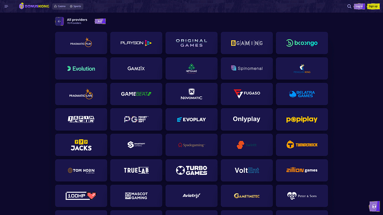 BonusKong Casino — Developers