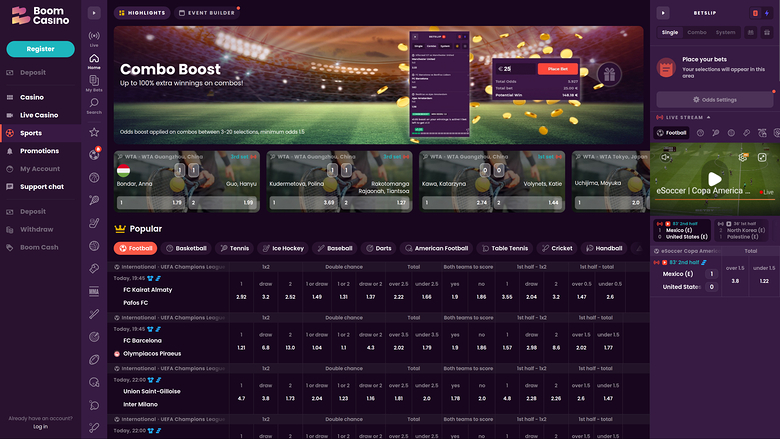 Boom Casino — Sportsbook