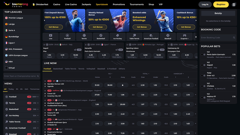 Boomerang Casino — Sportsbook