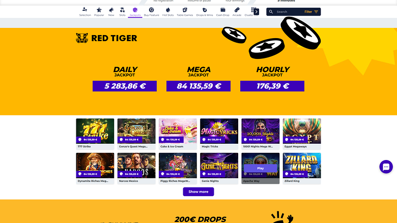 Boost Casino — Jackpot games