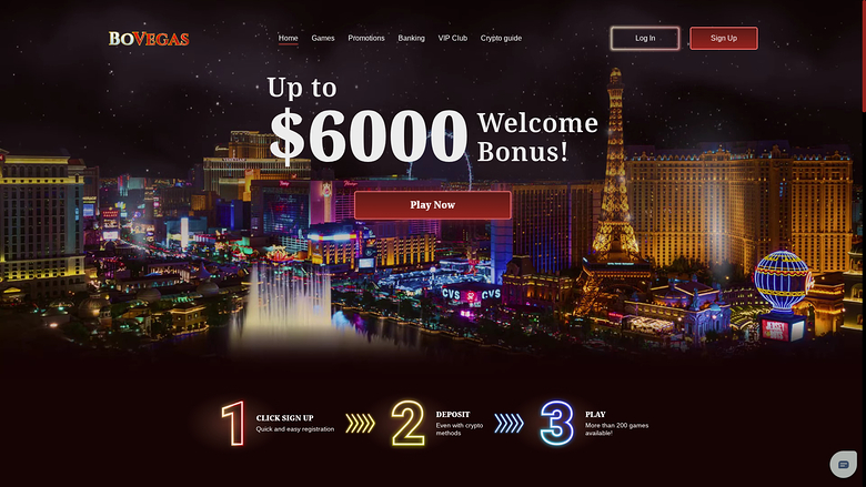 BoVegas Casino — Homepage