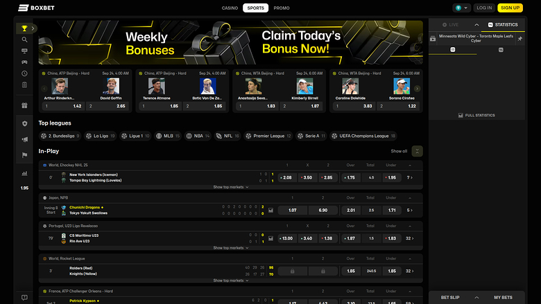 BoxBet Casino — Sportsbook