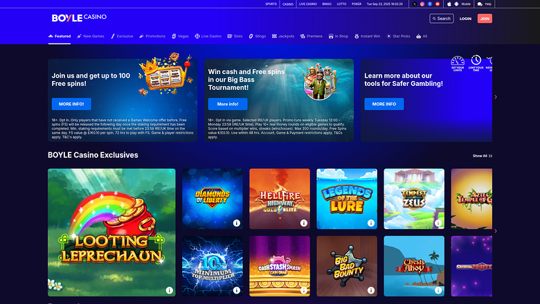 BoyleSports Casino — Homepage