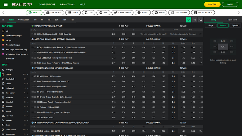 Brazino777 Casino — Sportsbook