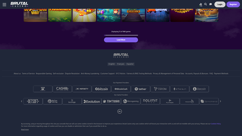 Brutal Casino — Games by studio
