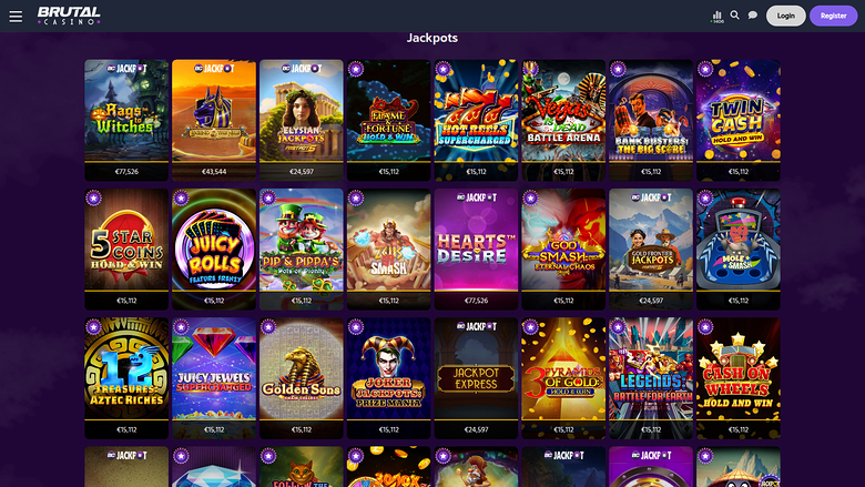Brutal Casino — Jackpot games