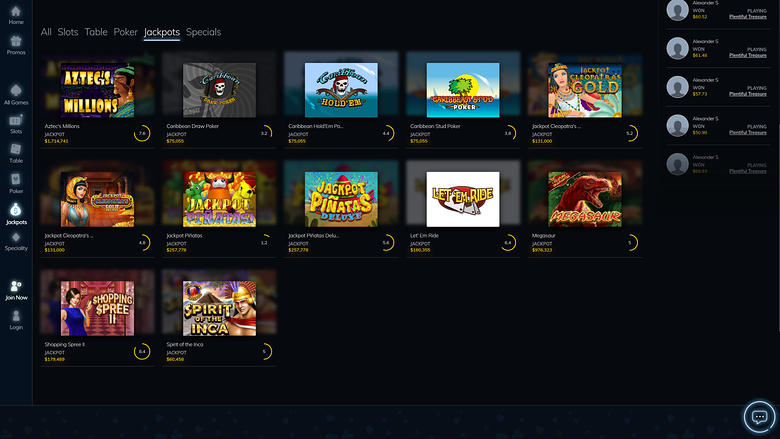 BuzzLuck Casino — Jackpot games