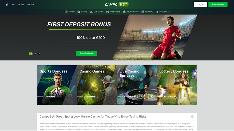 Campobet Casino — Homepage