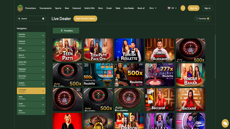 Cashbox Casino — Livedealer deskstop
