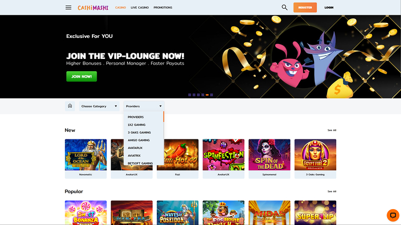 Cashimashi Casino — Games by studio