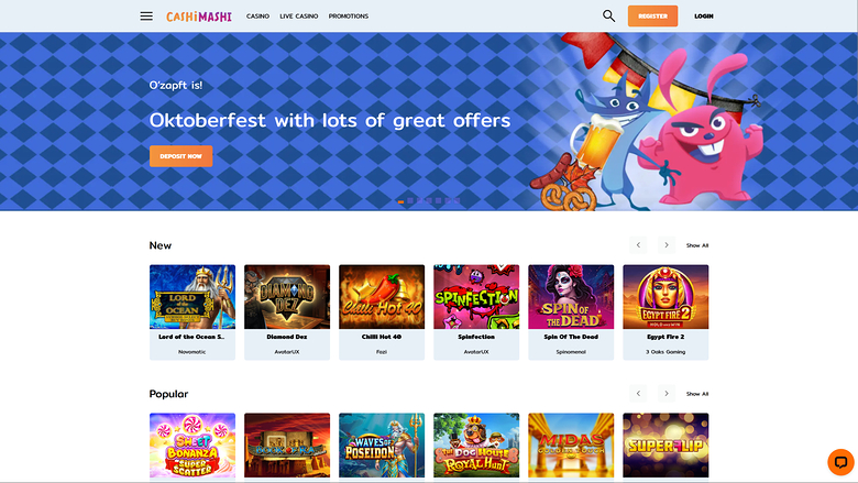 Cashimashi Casino — Homepage