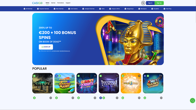 CasiGo Casino — Homepage