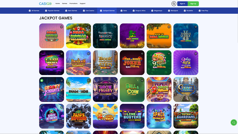 CasiGo Casino — Jackpot games