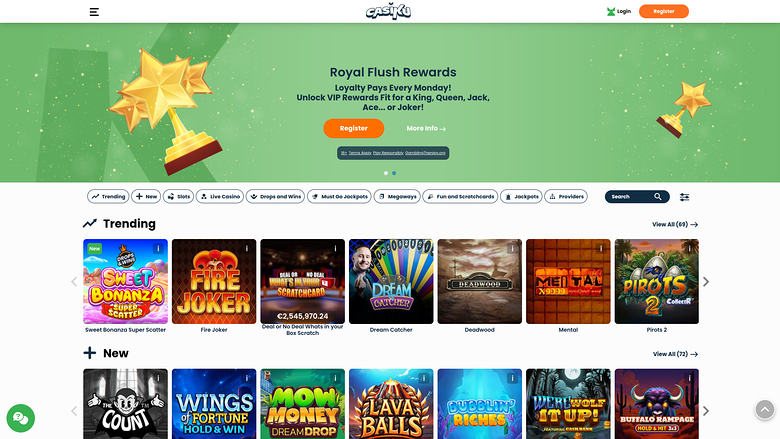 Casiku Casino — Homepage