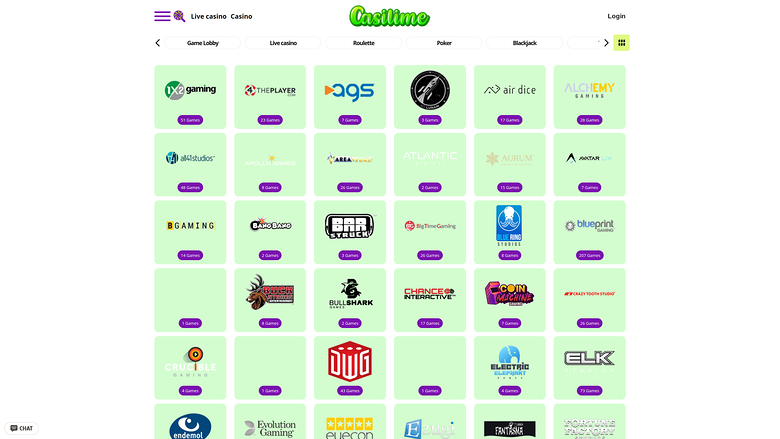 Casilime Casino — Games by studio