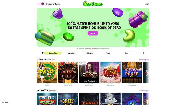 Casilime Casino — Games lobby