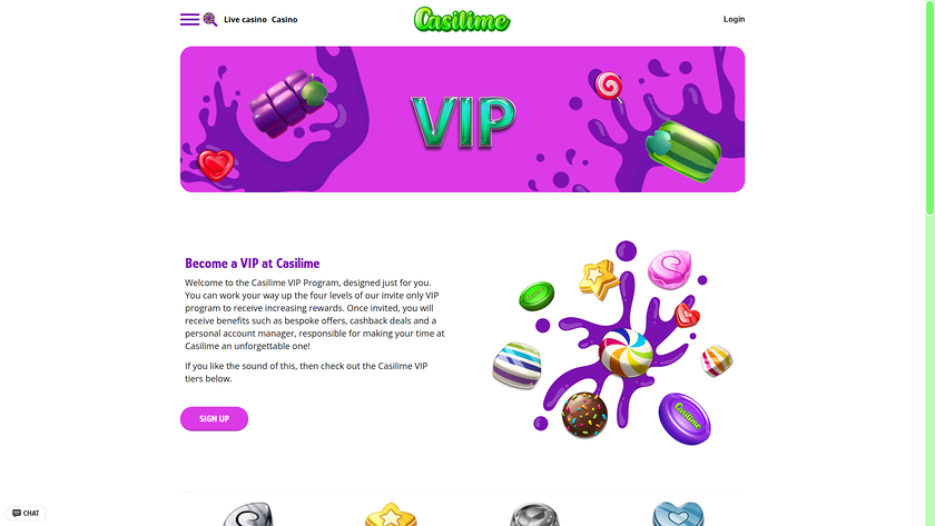 Casilime Casino — VIP section