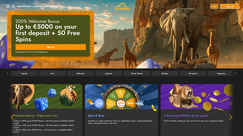 Casimba Casino — Homepage