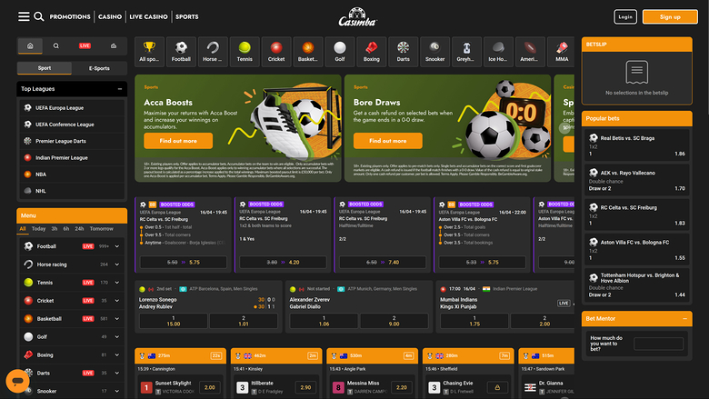 Casimba Casino — Sportsbook