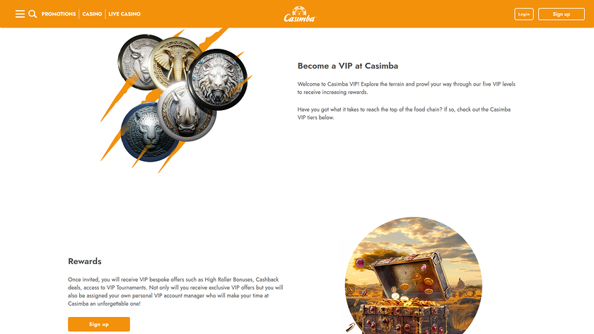 Casimba Casino — VIP section