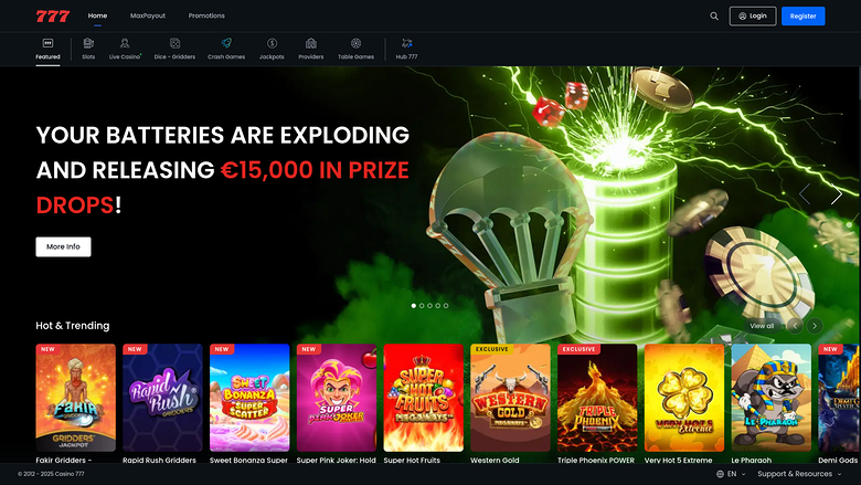 Casino 777 — Homepage