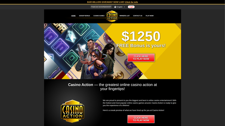 Casino Action — Homepage