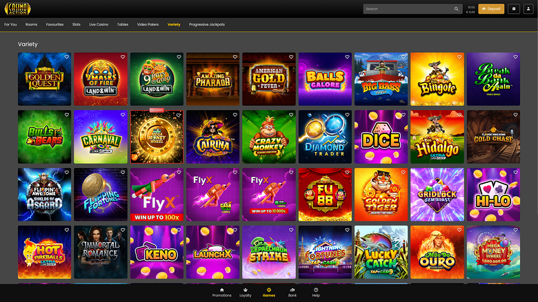 Casino Action — Variety