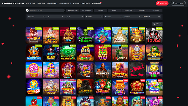 Casino Barcelona — Games lobby