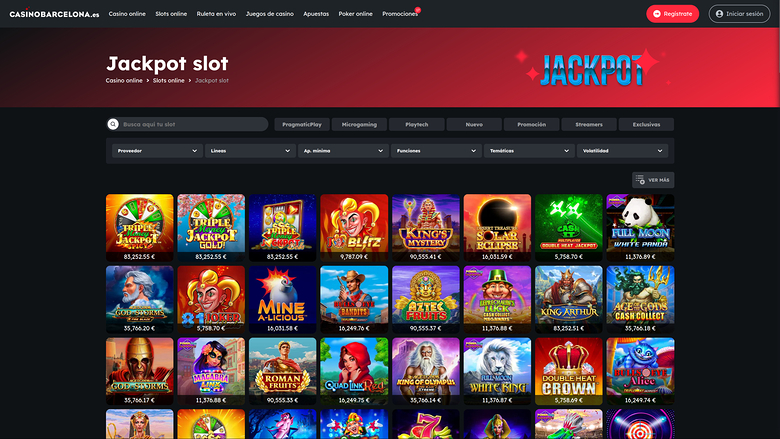 Casino Barcelona — Jackpot games