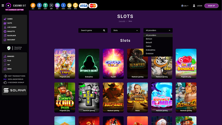 Casino Bit — Games by studio