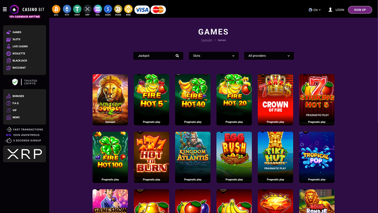 Casino Bit — Jackpot games