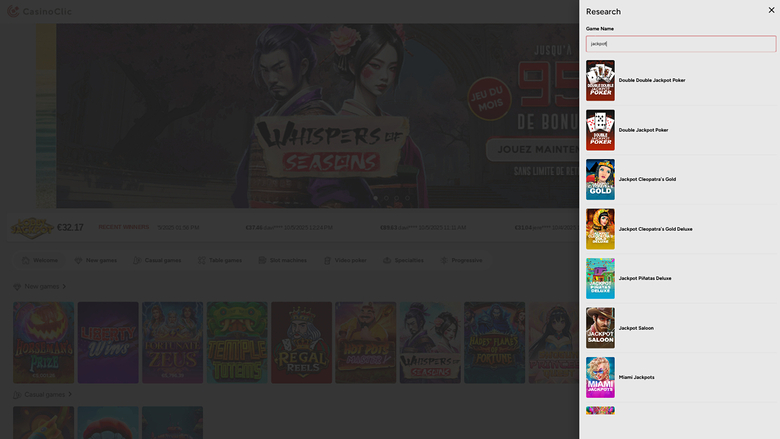 Casino Clic — Jackpot games