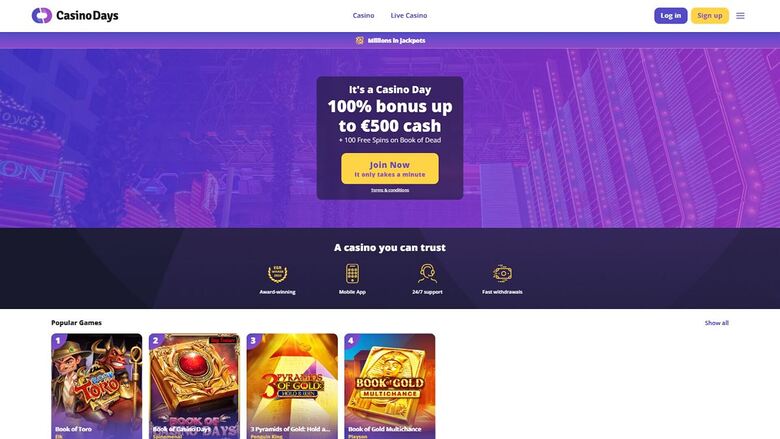 Casino Days — Homepage