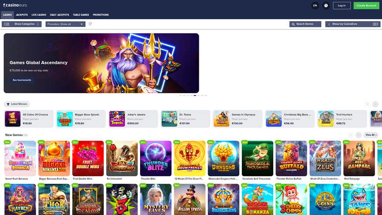 Casino Euro — Homepage