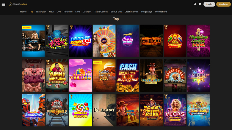 Casino Extra — Games lobby