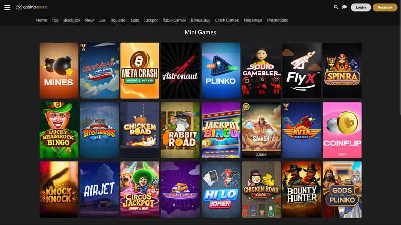Casino Extra — Games lobby