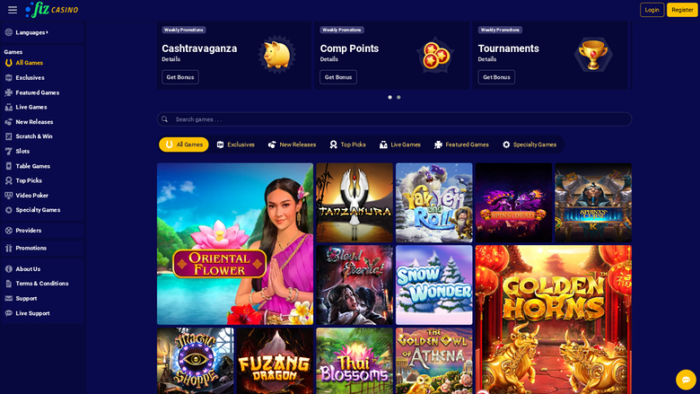 Casino Fiz — Games lobby
