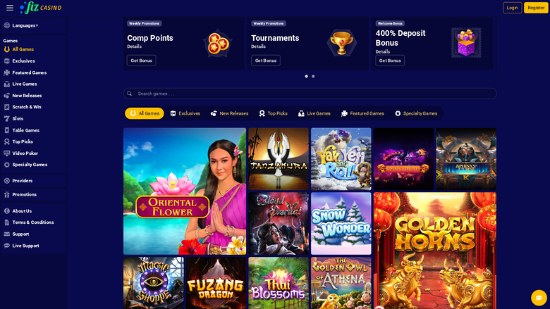 Casino Fiz — Homepage