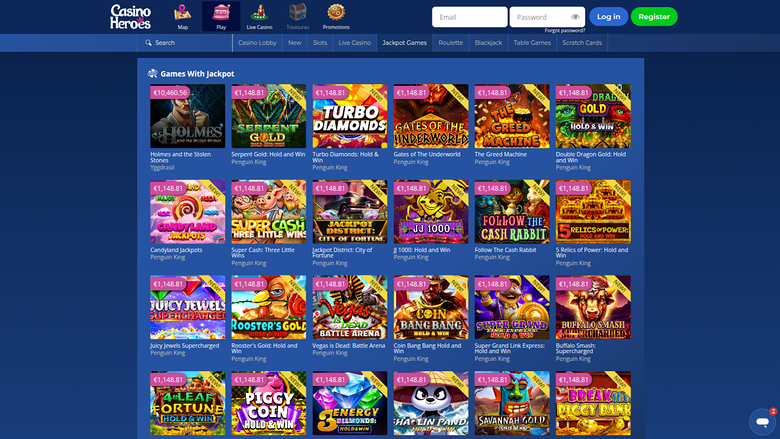 Casino Heroes — Jackpot games