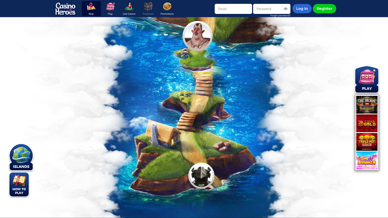 Casino Heroes — Map