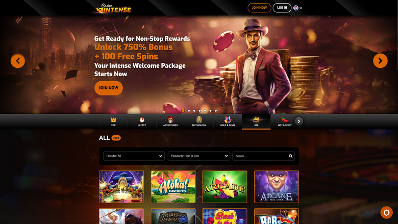 Casino Intense — Homepage
