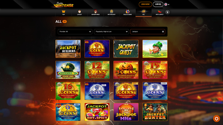Casino Intense — Jackpot games