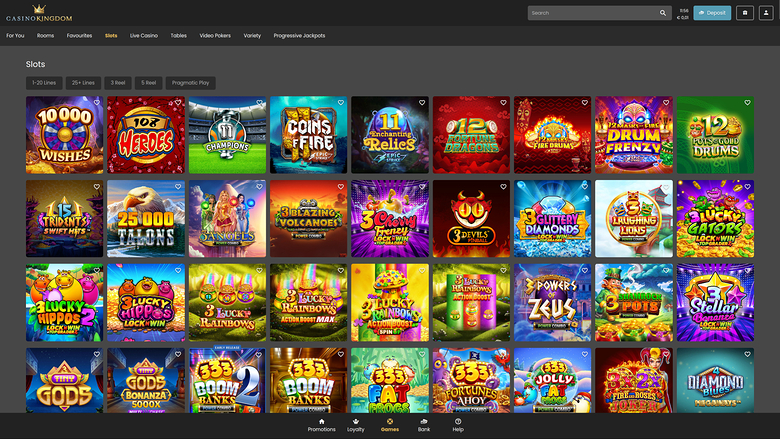 Casino Kingdom — Games lobby