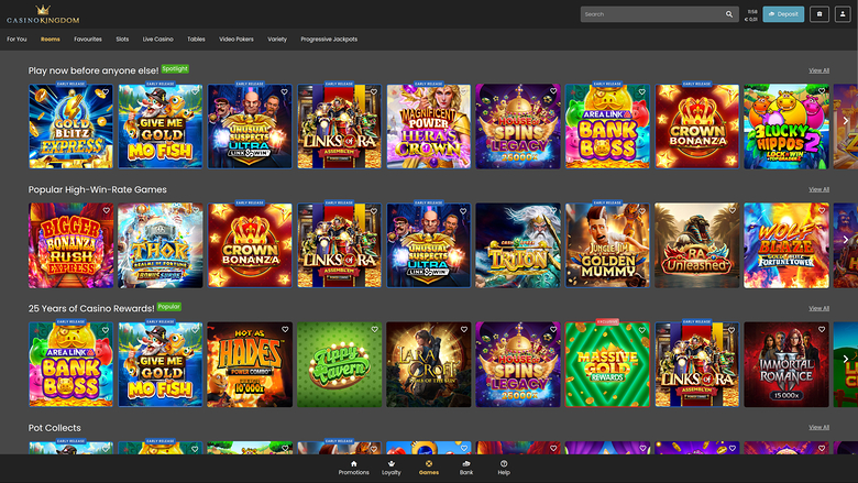 Casino Kingdom — Rooms