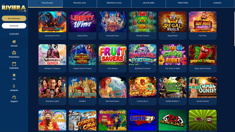 Casino La Riviera — Games lobby