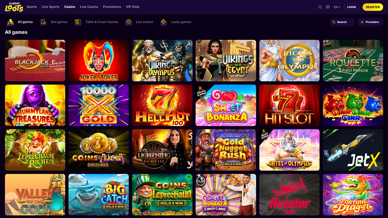 Casino Loots — Games lobby
