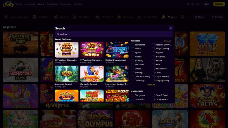 Casino Loots — Jackpot games