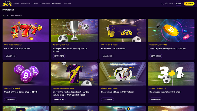 Casino Loots — Promotions page