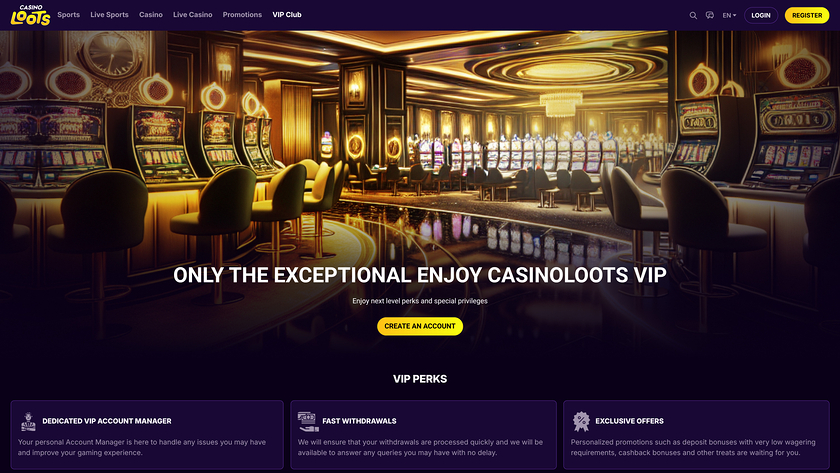 Casino Loots — VIP section