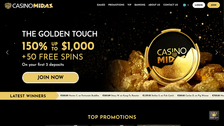 Casino Midas — Homepage